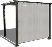 (2.4m x 1.8m, Smoke Grey) - Alion Home Sun Shade Panel Privacy Screen with Grommets on 4 Sides for Outdoor, Patio, Awning, Window Cover, Pergola or Gazebo -200 GSM (2.4m x 1.8m, Smoke Grey)