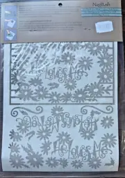 Black Daisy Dreams Iron-on Velvet Scrapbook & Fabric Embellishments - NagPosh