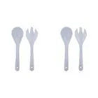 2x 2pc Ladelle Artisan Salad Servers Spoon/Fork Kitchen Serving Utensil Set Blue