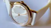 Timex Marlin Watch Hand Wound Classic Rose Gold Tone 34mm