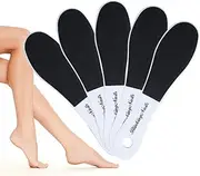 Foot Rasp File Professional Sandpaper Pedicure Tools Double Sided Foot Rasper Depilation with Plastic Handle and Callous Remover for Hard Dead Skin for Foot(5pcs/Pack)