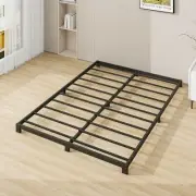 VERFARM 3 Inch Low Double Size Bed Frame, Heavy Duty Metal Platform Double Bed F