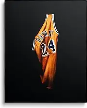 Kobe Bryant Canvas Framed 16"x20" (40x50cm) - Mamba Mentality Wall Art, Black Mamba Poster, NBA Basketball Decor
