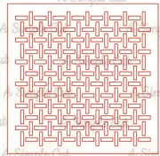 Basket Weave Pattern Stencil