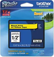 Brother Genuine P-Touch TZE-631 Tape, 1/2" (0.47") Standard Laminated