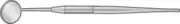 15/16" Corrosion-Resistant Hand-Held Inspection Stainless Steel Round Mirror