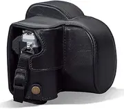 MegaGear Genuine Leather Camera Case Compatible with Olympus OM-D E-M10 Mark IV