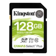 Kingston Canvas Select Plus SDHC Memory Card - 128GB Class 10 - UHS-I - Read up to 100MB/s - Write up to /85MB/s - Capture in Full HD & 4K UHD Video (1080p) [SDS2/128GB]