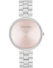Calvin Klein Gleam Stainless Steel Light Blush Dial Women's Watch