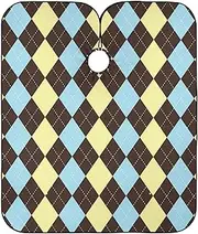 Argyle Buffalo Plaid Check Tartan Scotland Brown Yellow Haircut Cape 55x65 Inch Professional Capes With Snaps for Hair, Multicolor