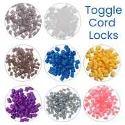 10-100 Silicone Cord Locks Toggle Stopper Adjustable Drawstrings for Face Mask
