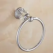 Bathroom Accessories Set Brass Shower Shelf Toilet Paper Holder Silver Crystal Wall Mounted Towel Bar Toilet Brush Holdertowel Ring 1