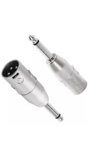 Togconn 1/4" TS Male to XLR Male Adapter 4 Pack 6.35mm 1/4" TS Male to XLR Ma...