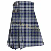 Scottish Traditional Yorkshire National Handmade 8-yard Tartan Kilt For Men