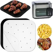 INFRAOVENS Air Fryer Parchment Paper Sheets for Ninja Combi All-in-One Multicooker 14-in-1 SFP701 Airfryer Oven and Slow Cooker, Perforated Liners 100pcs Pre-Cut Square Accessories, Basket Protectors