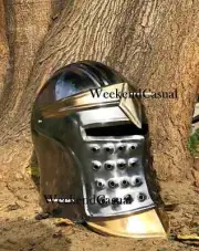 Medieval Barbuta Knight Armor Wearable Fantasy Cosplay Helmet