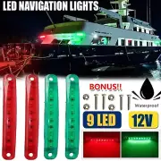 8Pcs Universal Boat Navigation Lights 12V Waterproof Marine Utility Led Lights