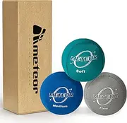 METEOR Stress Ball Set of 3 – Soft, Medium, Hard – Hand Grip Ball, Stress Relief, Hand Therapy, and Grip Strengthening