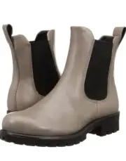 ECCO Women's Modtray Chelsea Boot Taupe Grey Leather EU 42 Size 11 - 11.5 US