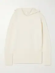 [TOTEME] TOTEME - Embroidered Cashmere Hoodie - Off-white - large large Off-white