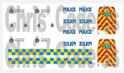 Code 3 Police Adhesive Vinyl Decals suit 1/43 1/50 - Cleveland Police - Sprinter