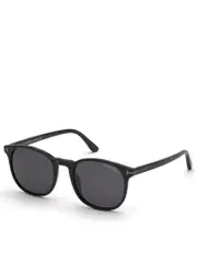 Tom Ford Round Sunglasses Black & Grey Ansel FT0858