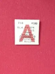 Vintage Accutron Blk Pylon 25/125 Sweep Second Hand 218 #140