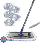 Masthome Large Surface Microfiber Flat Mop with 5 Reusable Mop Heads Cleaning