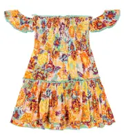 [Poupette St Barth Kids] Poupette St Barth Kids Aurora printed cotton dress Y 4 multicoloured