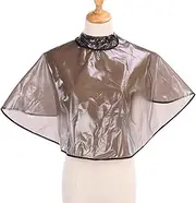 AUTSUPPL 1pc Hairdressing Cape Non Stick Hair Cutting Shawl for Home Salon Use Comfortable Material Breathable Design Brown Color for Hair Dyeing and Perming