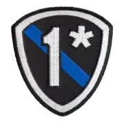 1* Thin Blue Line Police Shield Patch, Law Enforcement Patches