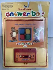 Teddy Ruxpin Answer Box Flip Book &Animation Cassette Learn About Different Size