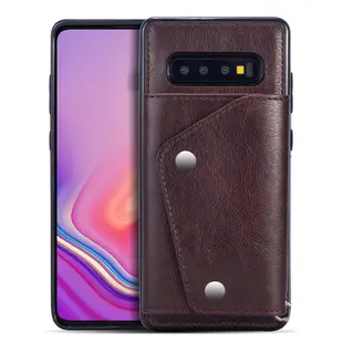 Samsung Galaxy S10+ S10 S10e S9+ S9 S8+ S8 保護殼相片層插卡背蓋手機殼含掛繩