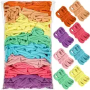 600PCS Pastel Loom Loops Potholder Rainbow Weaving Loom Loops Potholder Loops...