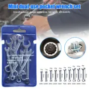 10PCS Mini Spanners Model Makers Mini Small Combination Metric Wrench Set 4-11mm