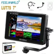 FEELWORLD LUT7S 7 inch DSLR Camera Field Monitor 3G SDI 2200nit 4K HDMI Touch HD