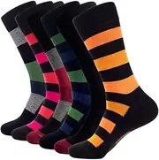 [1SOCK2SOCK] Bamboo Men's Crew Socks (3-Pack) | Soft Premium Bamboo Blend