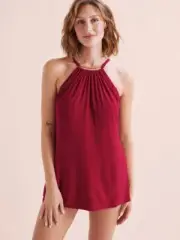 Magicsuit VAMP Solid Parker Convertible One Piece Swimsuit, Size 10 Dark Red