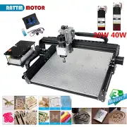 CNC 4540 Router Aluminum Table 500W Engraving Machine+20W/40W Laser+GRBL Offline