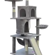 YES4PETS Large Cat Scratching Post Tree Scratcher Pole-Little Grey