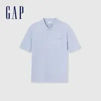 在飛比找蝦皮商城優惠-Gap 男裝 短袖POLO衫-藍色(885511)