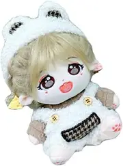 20cm Plush Doll Clothes 20cm Doll Cloth 20cm Plush Doll Clothes 20cm Doll Clothes Plush Doll 20cm Clothes 7.9" 3piece(Hat suspender pants top)