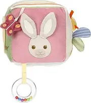 THUN - Fabric Play Cube - Exterior: 97% Polyester, 2% Cotton, Filling 100% Polyester + PE - Baby Dolce Farm Collection - 14 x 14 cm