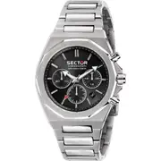 Sector 960 Chronograph Black Dial Silver Watch