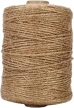 Gadpiparty 1 Roll Natural Jute Twine Heavy Duty Twine String for Crafts Jewelry Making Garden Ties and Wedding Decorations Thick Versatile Durable Material for DIY Projects