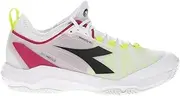 Diadora Speed Blushield Fly 4 + Women's Clay Tennis Shoes - Size 8.5 - White/Black/Vivacious