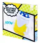 Inflatable Beer Mug Cooler Ice Bucket Novelty Drink Holder Fun Kris Kringle Gift