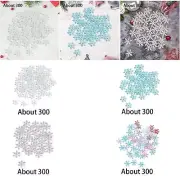 Snowflake Confetti Decors Table Decorations for Invitations Birthday Office