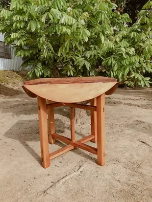 【玩木主意】家具翻新 手工 台灣檜 檜木 實木 餐桌 圓桌