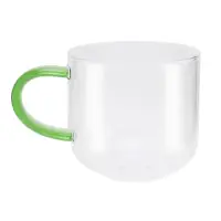 在飛比找momo購物網優惠-【smith&hsu】彩柄玻璃馬克杯(湖綠色)